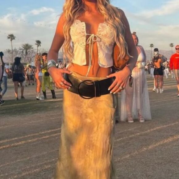 Banana Republic Wide Dark Chocolate Suede Leather Belt - Made in Italy - Picture 15 of 16